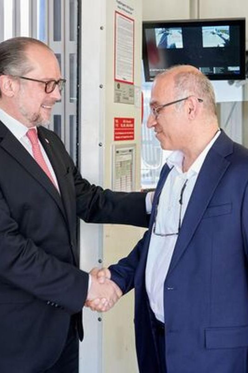 Außenminister Dr. Schallenberg hieß mich willkommen bei meiner Ankunft in Wien